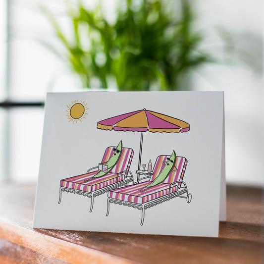 Pickle Summer Cute Illustrated Greeting Card
