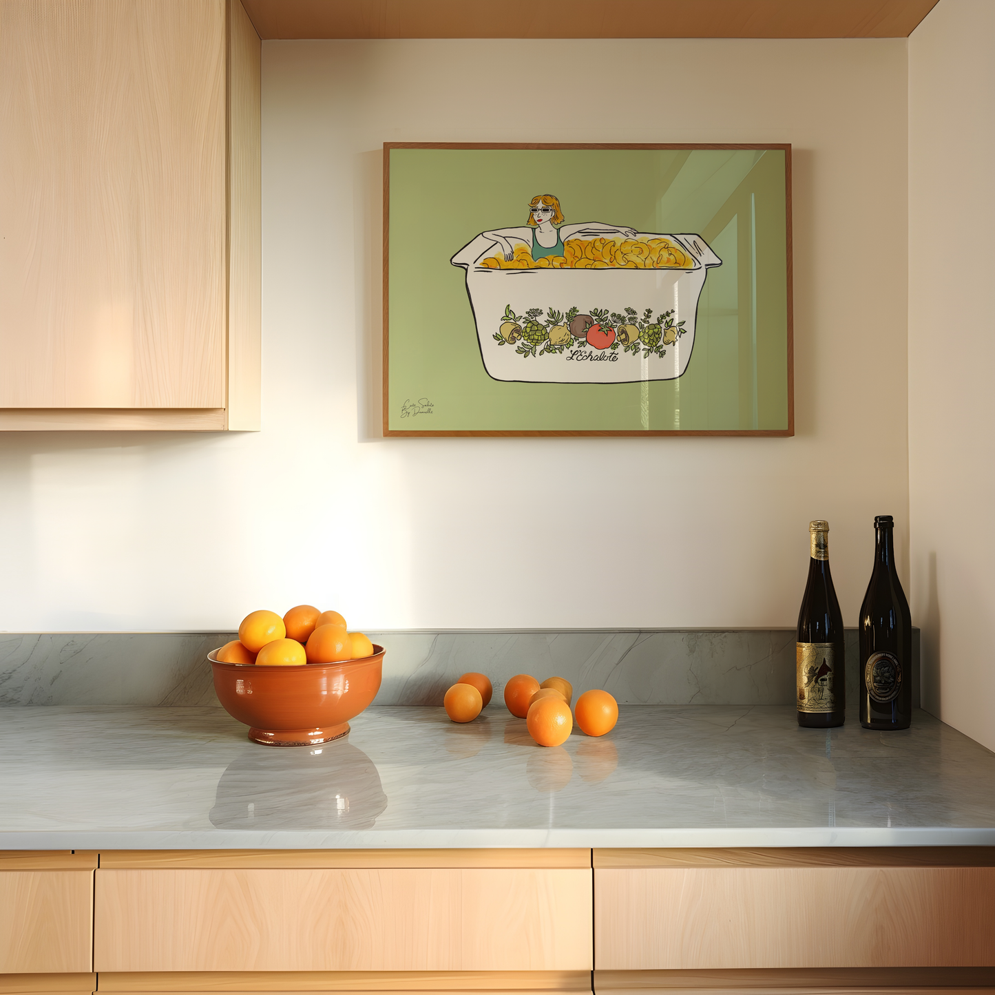 Vintage Spice of Life Mac n Cheese Illustrated Wall Art
