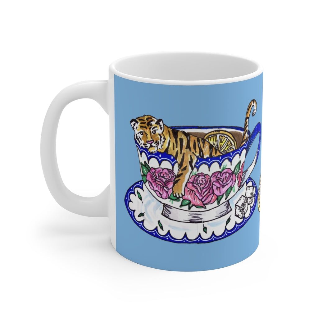 Tiger in Tea Ceramic Mug