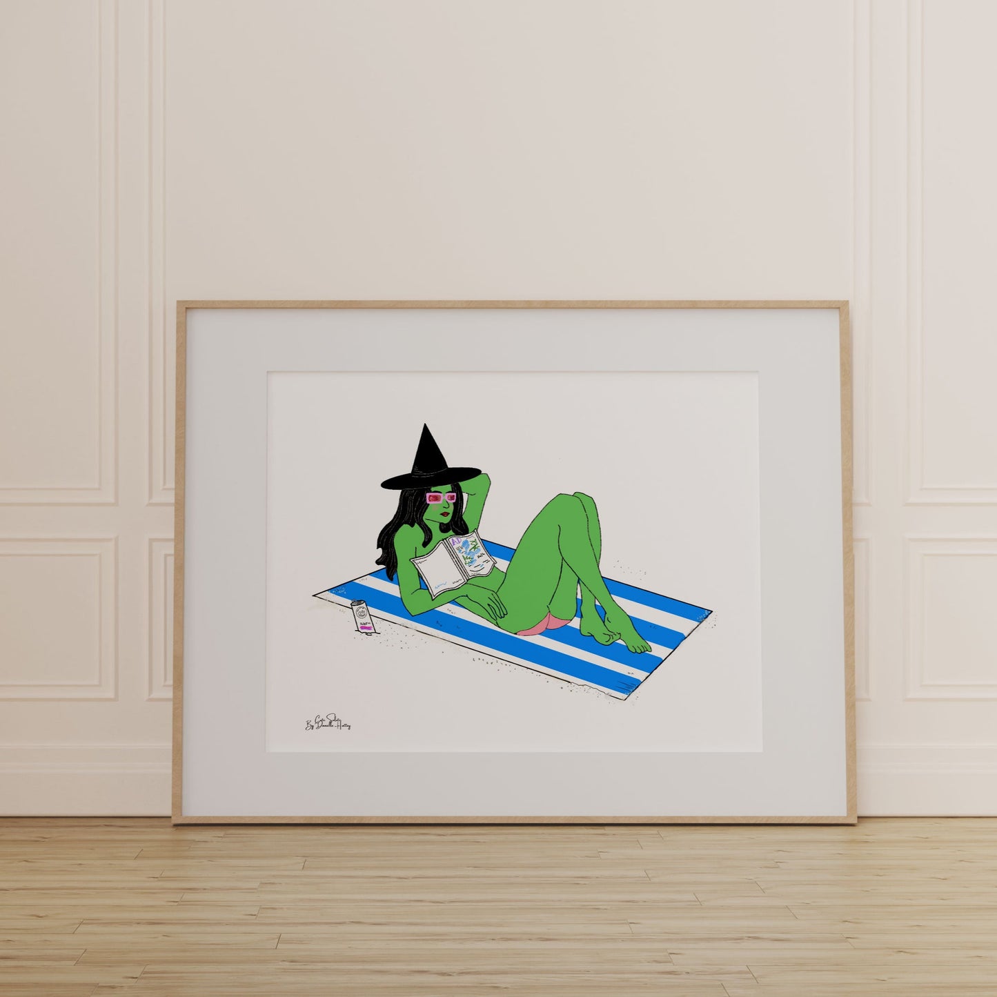 Beach Witch Wall Art Print