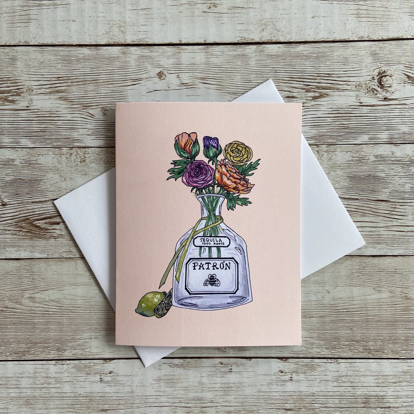 Patron Tequila Greeting Card