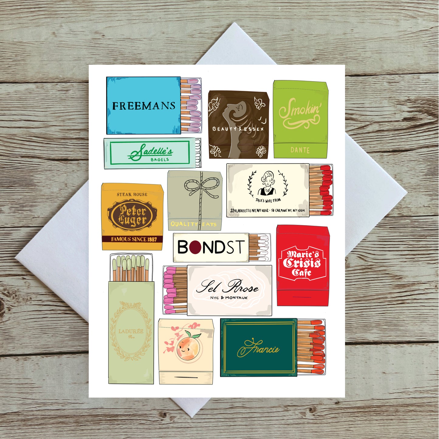 NYC Matches Pt 4 Greeting Card