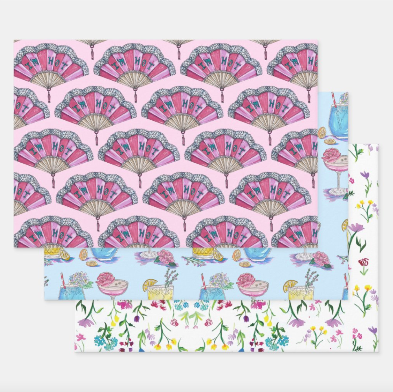 Pretty Gift Wrap Sheet Set