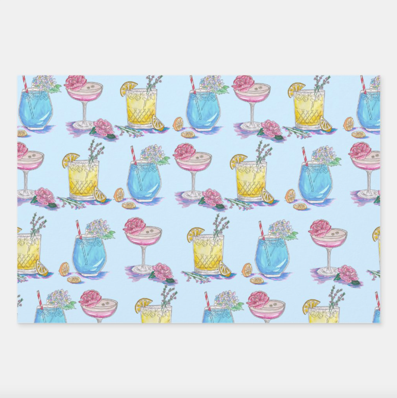 Pretty Gift Wrap Sheet Set