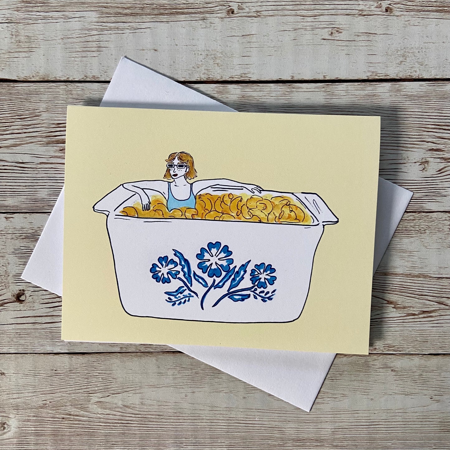 Vintage CorningWare Illustration Greeting Card