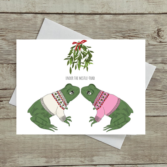 Toad Christmas Greeting Card