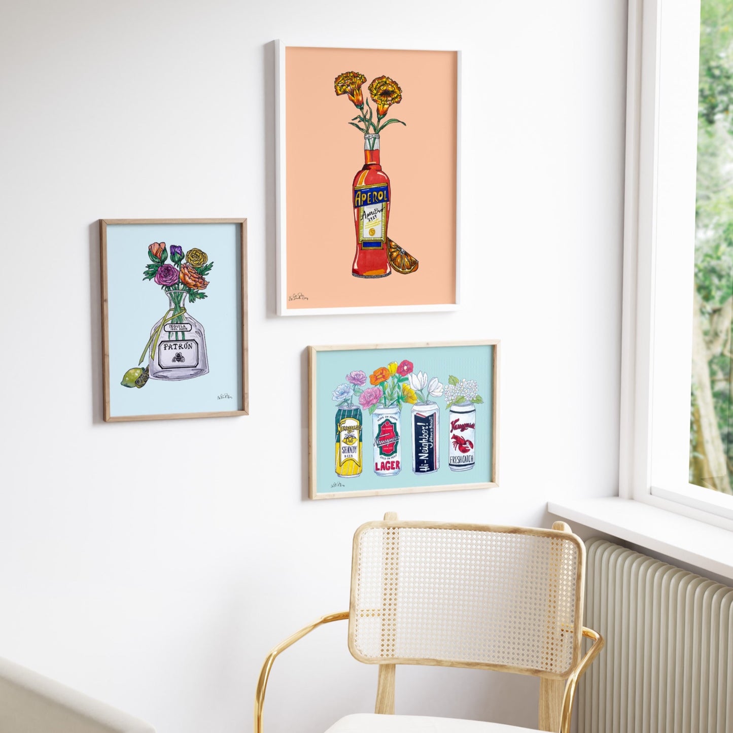 Aperol Illustrated Wall Art Print