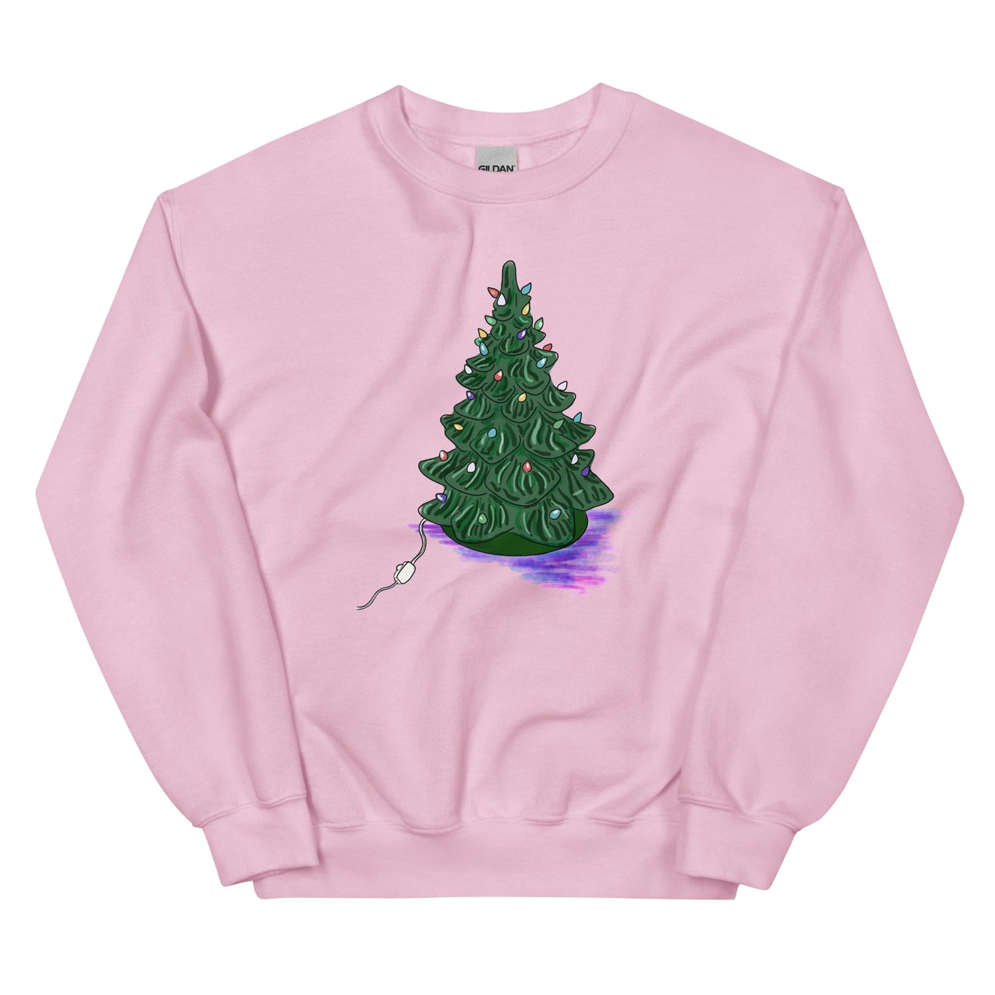 Vintage Glass Christmas Tree Unisex Sweatshirt