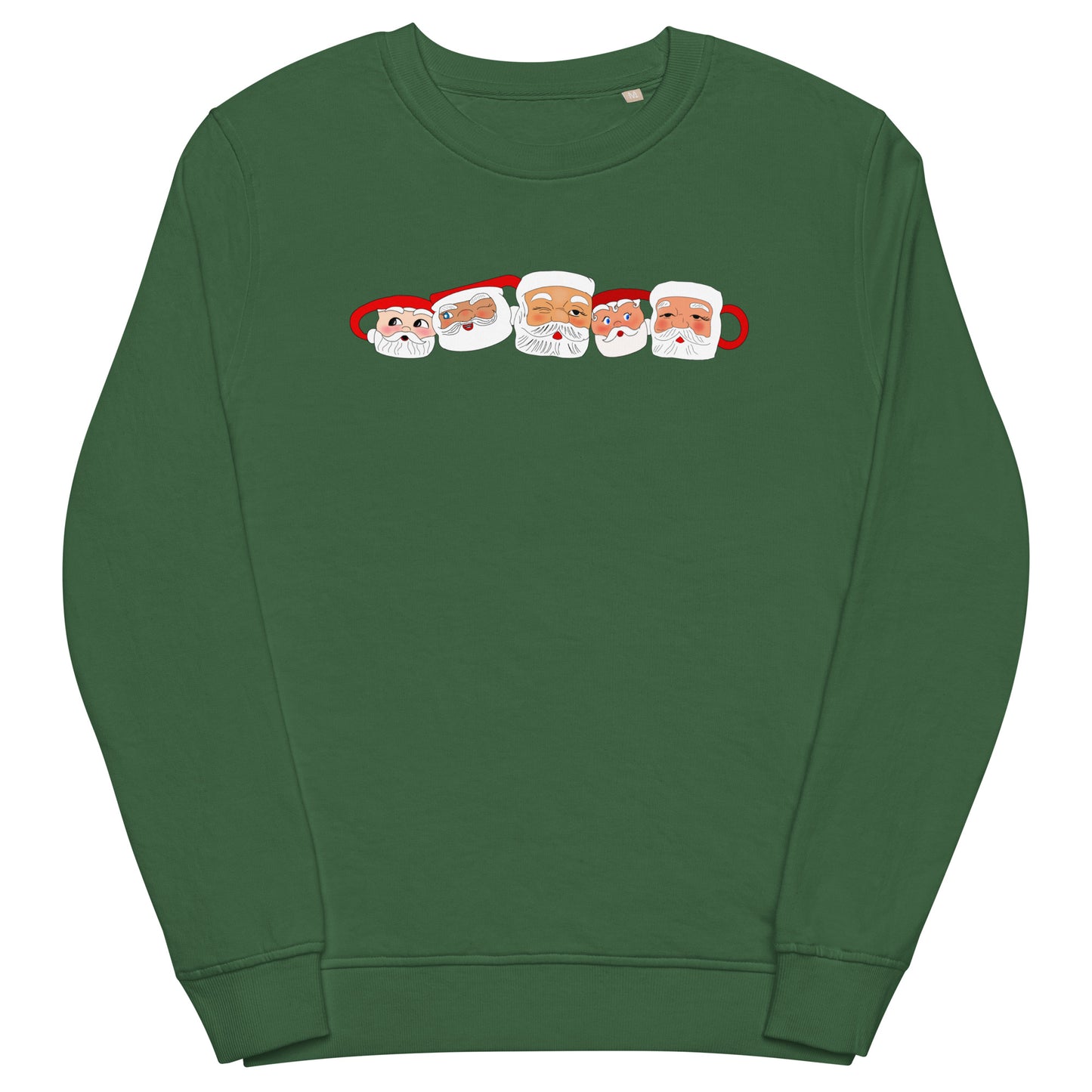 Vintage Santa Mug Unisex organic sweatshirt