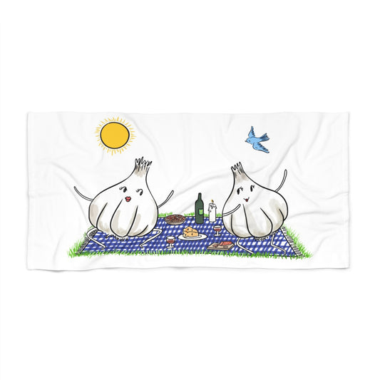 Garlic Picnic Beach Towel