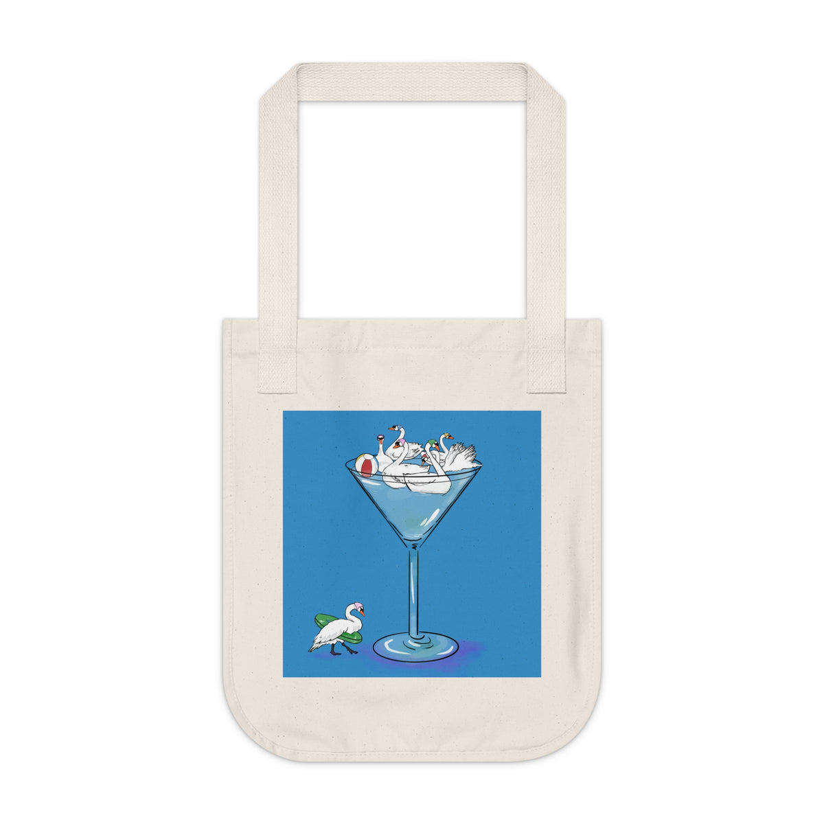 Swan Martini Organic Cotton Tote