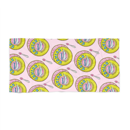 Caviar Pink Beach Towel
