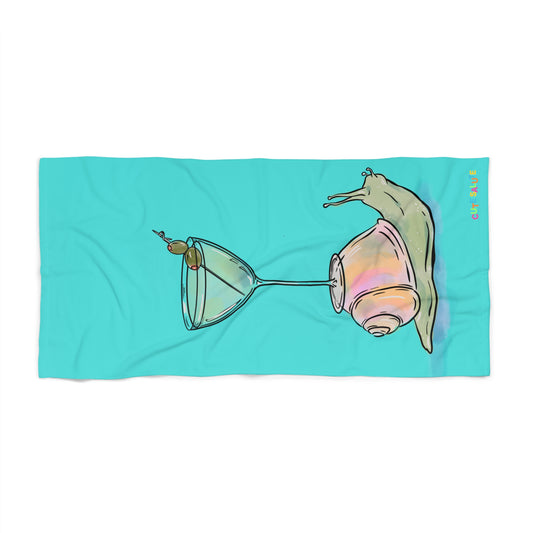 Snail Martini Summer Beach Towel