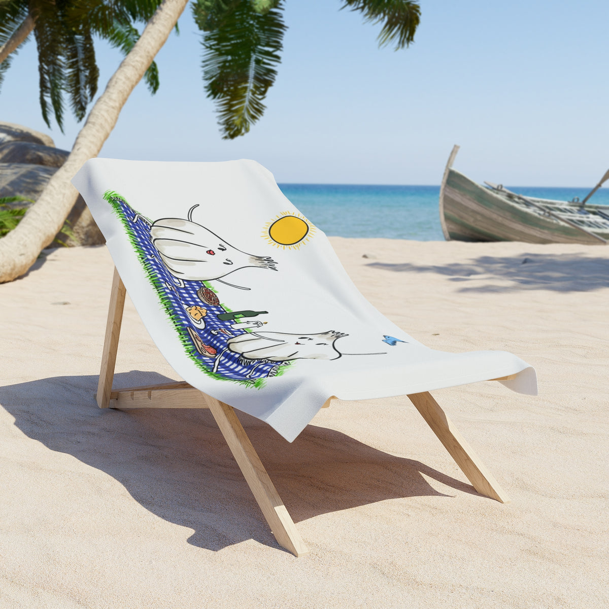 Garlic Picnic Beach Towel