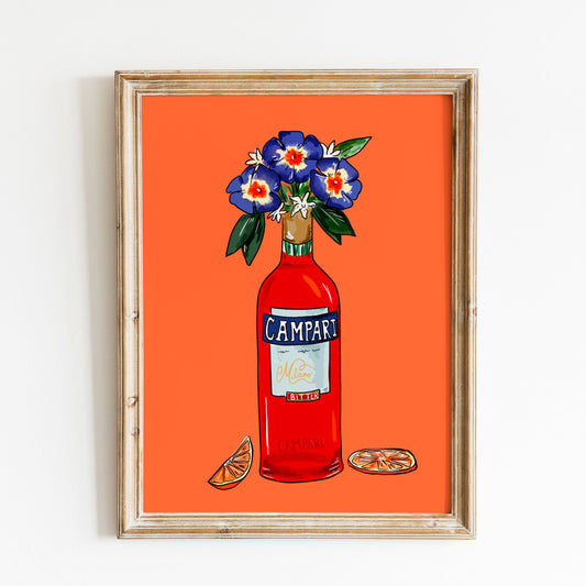 Campari Illustrated Wall Art