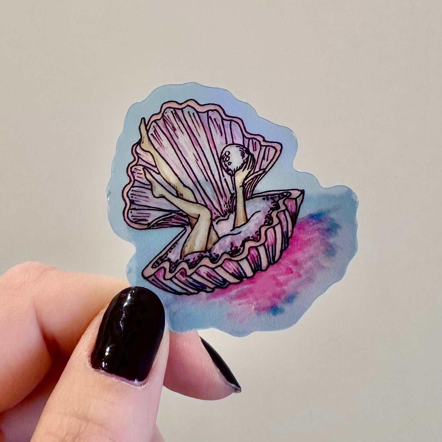 Pearl Oyster Sticker