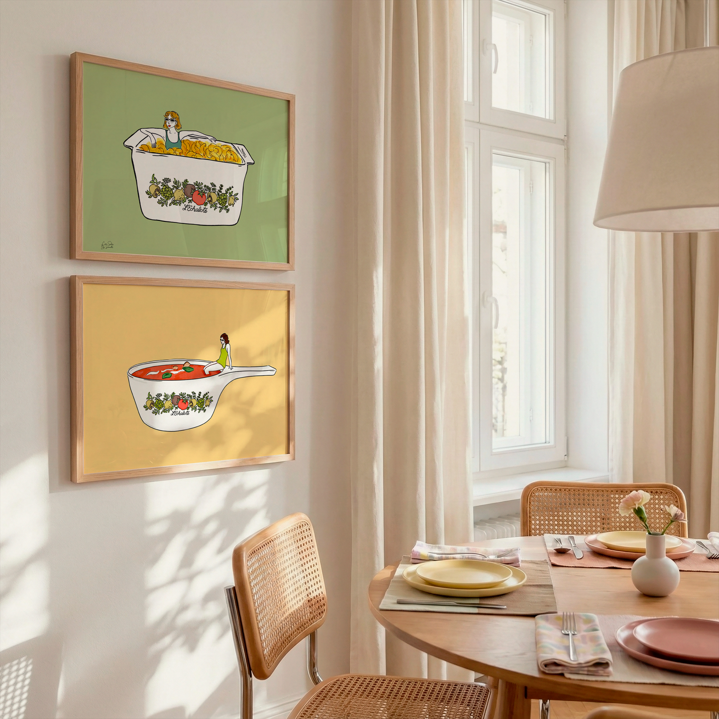 Corningware Spice of Life Tomato Soup Illusrated Wall Print