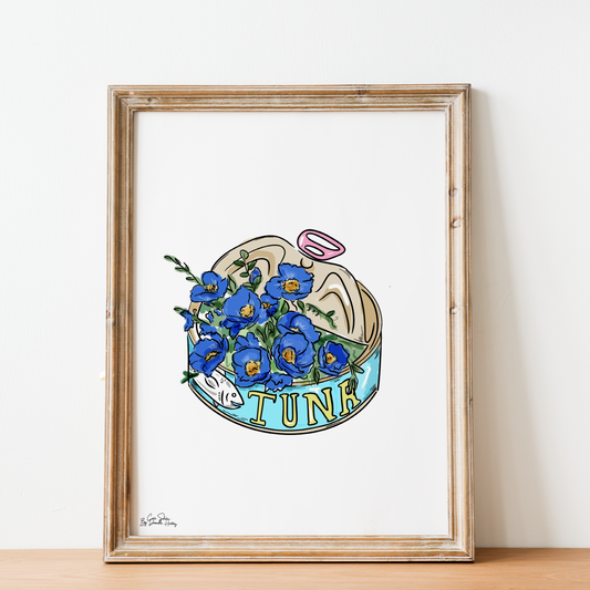 Tuna Floral Illustrated Wall Art
