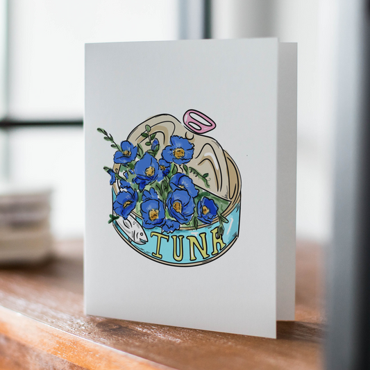 Tuna Flower Greeting Card
