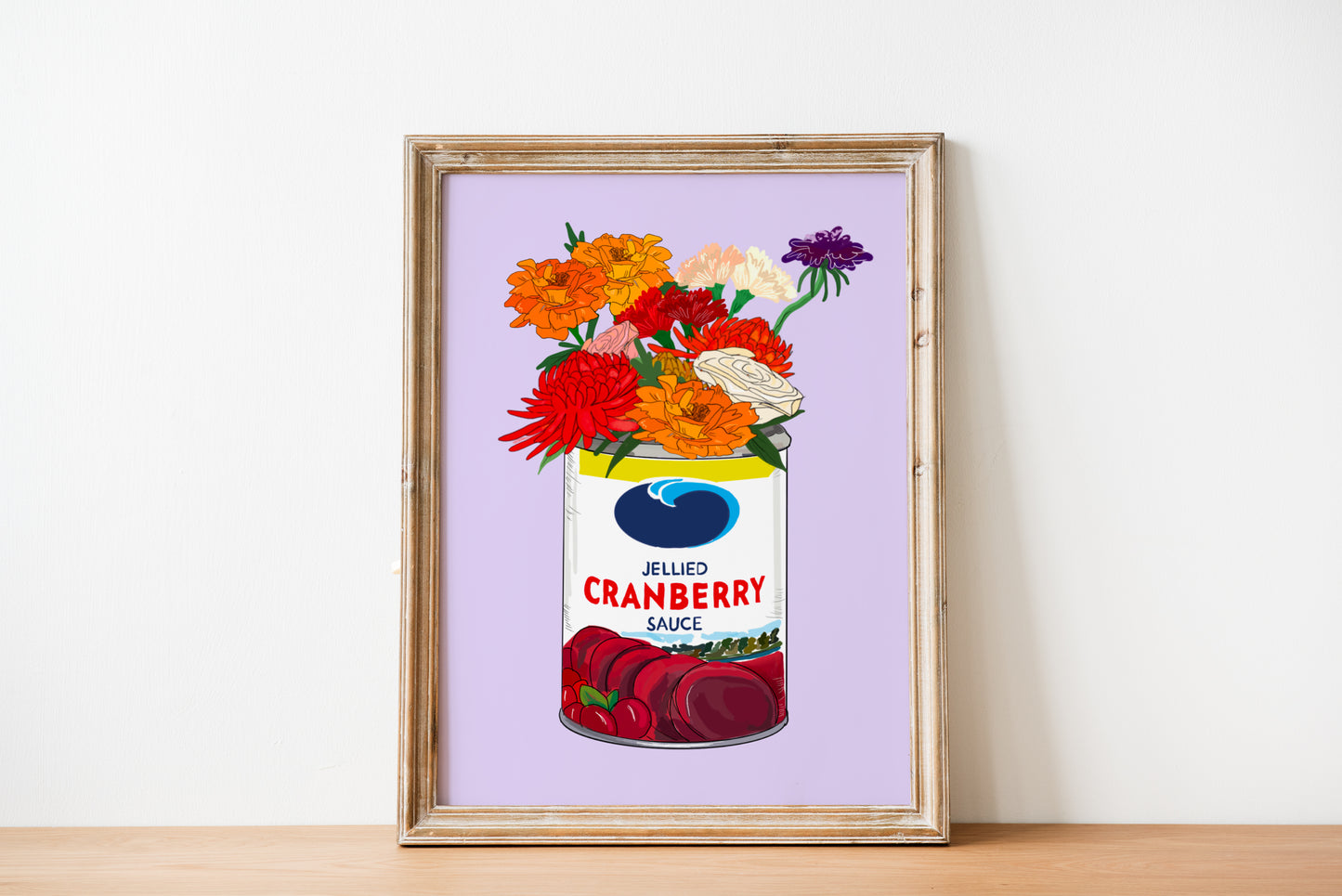 Cranberry Sauce Illustrated Wall Print
