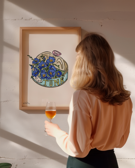 Tuna Floral Illustrated Wall Art