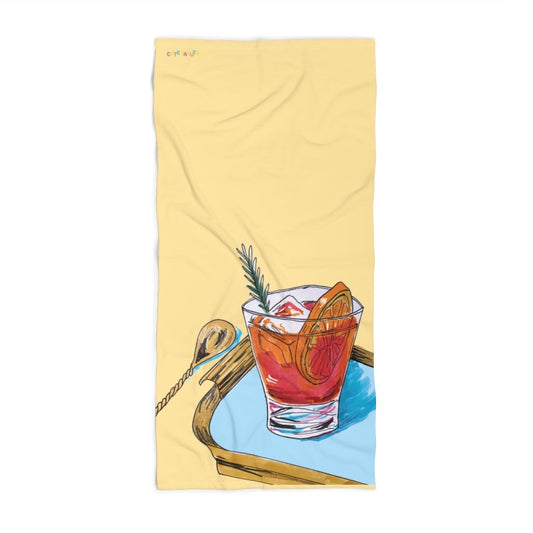 Negroni Cocktail Beach Towel
