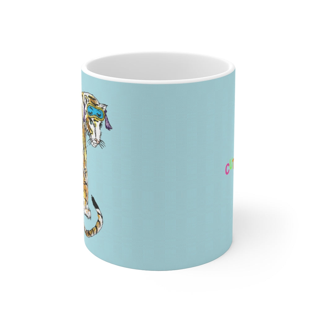 Breakfast Tiger Ceramic Mug