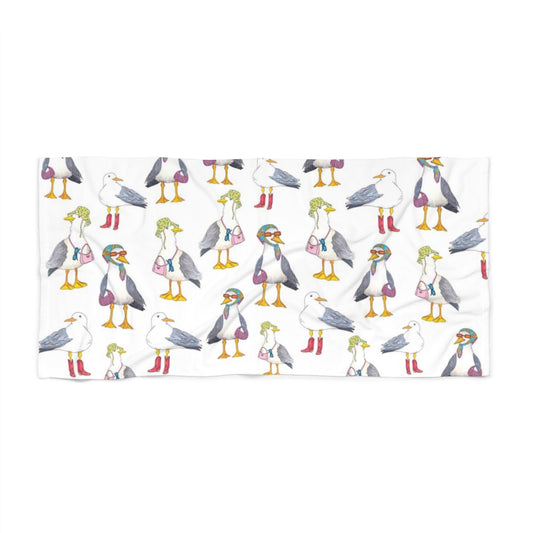 Hot Gull Summer Beach Towel