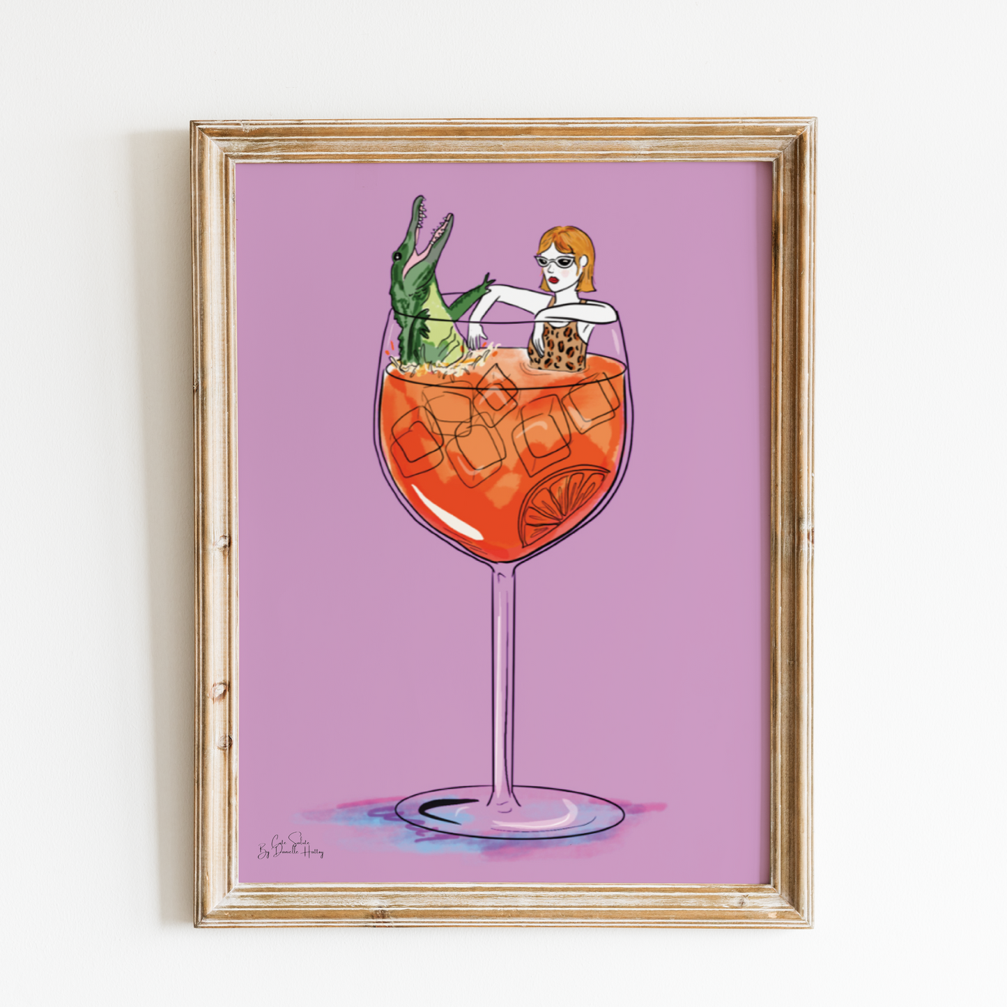 frame wall art of aperol spritz