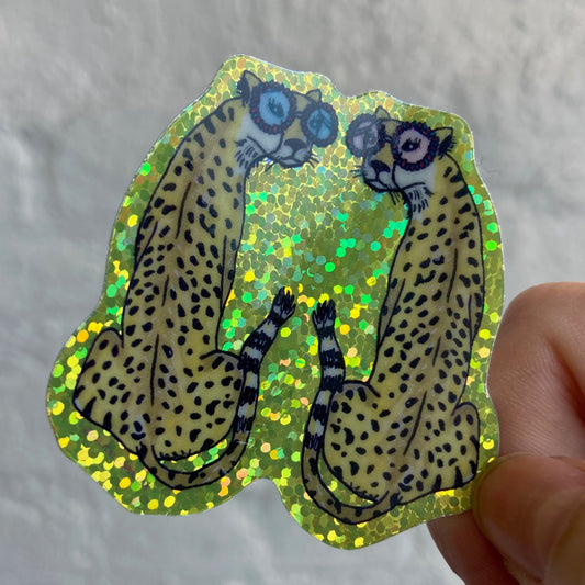 Cheetah Sparkle Sticker
