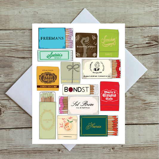 NYC Matches Pt 4 Greeting Card