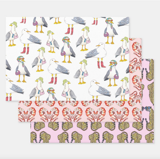 Animal Gift Wrap Sheet Set