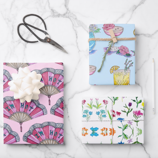 Pretty Gift Wrap Sheet Set