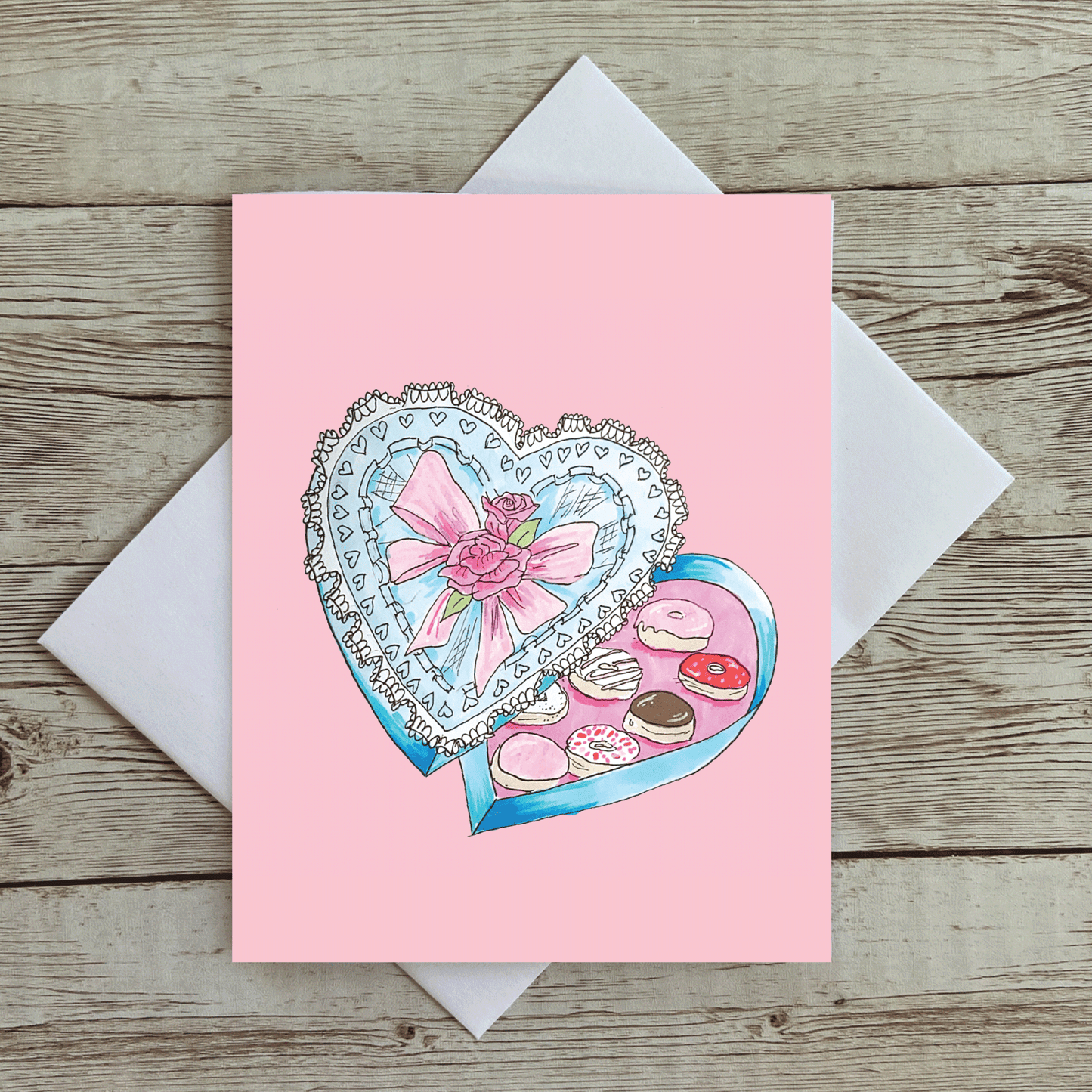 Donut Valentine Greeting Card