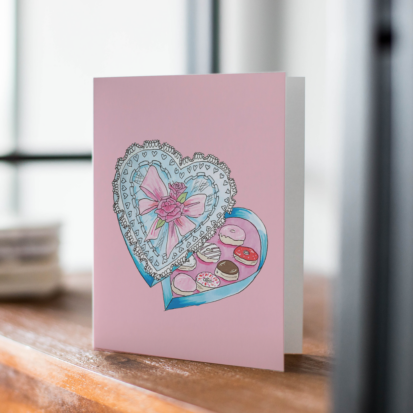 Donut Valentine Greeting Card