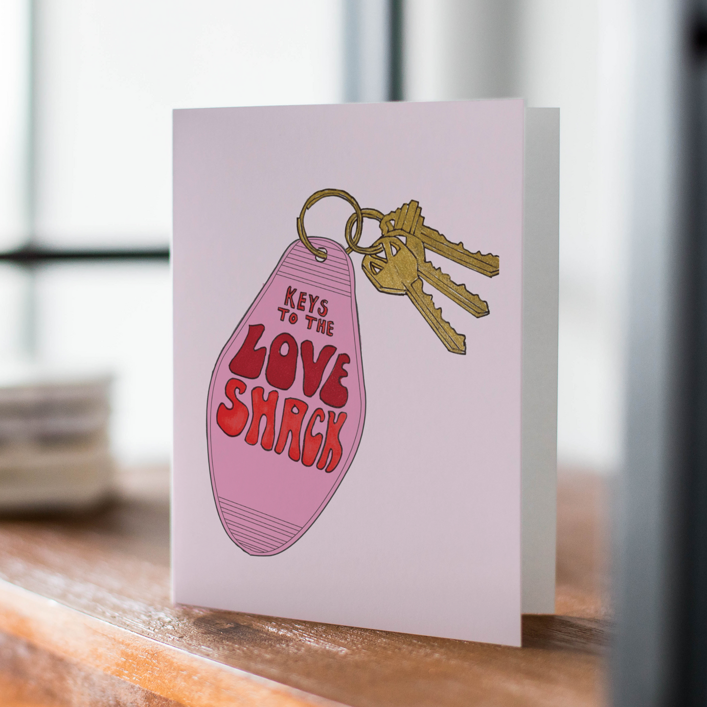 Keys To The Love Shack Valentine's Day Greeting Card