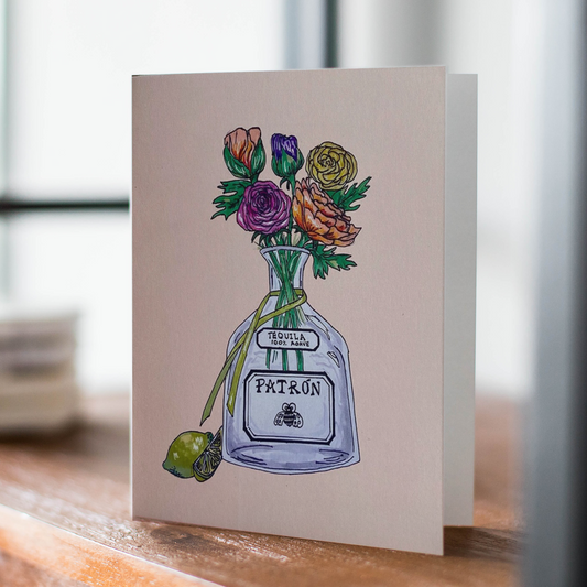 Patron Tequila Greeting Card