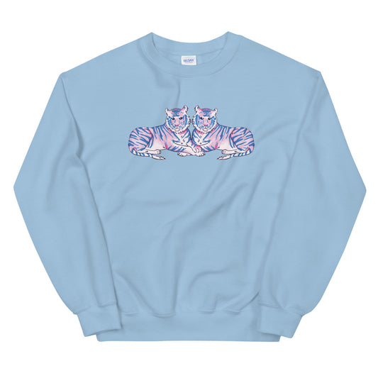 Pink Tiger Unisex Crewneck Sweatshirt