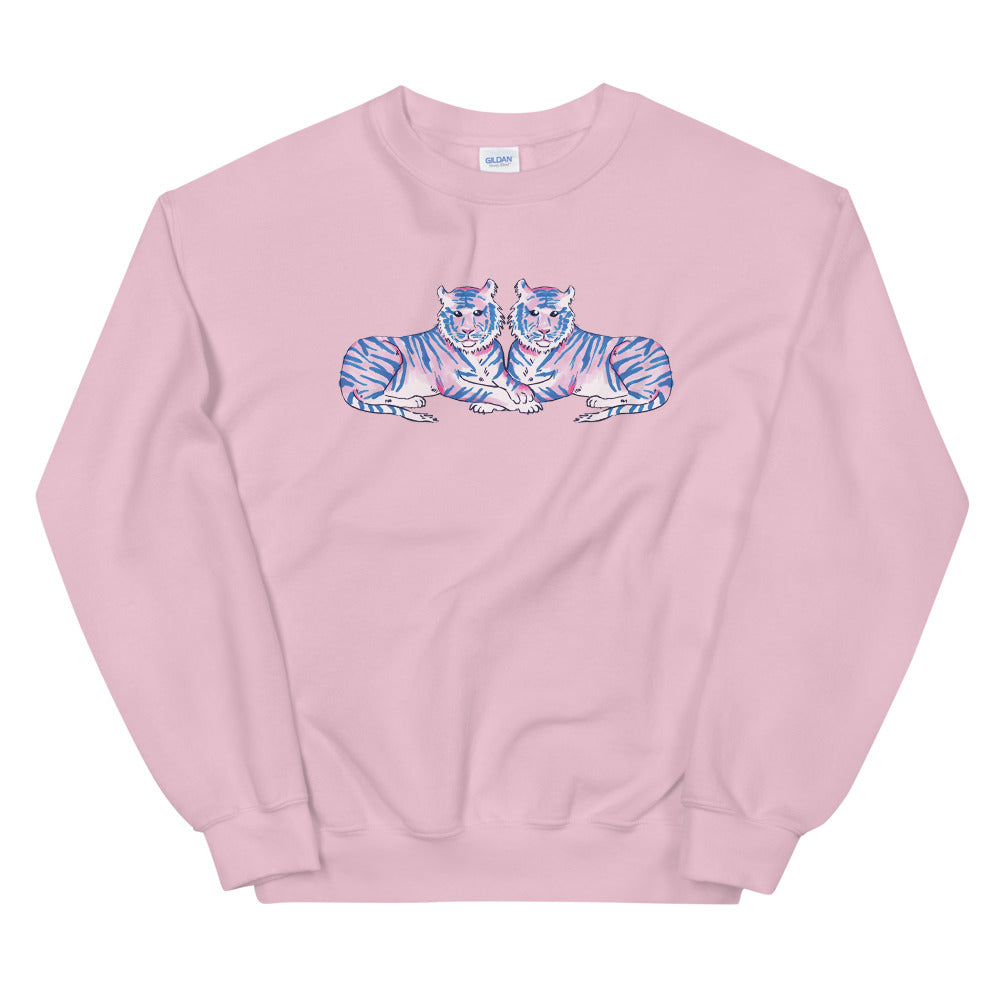 Pink Tiger Unisex Crewneck Sweatshirt