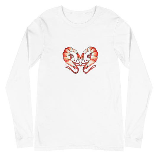 Love Shrimp Unisex Long Sleeve Tee