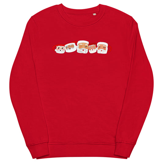 Vintage Santa Mug Unisex organic sweatshirt